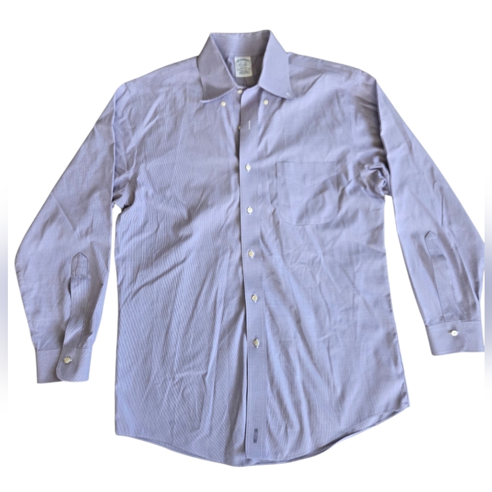 Brooks Brothers Purple Button-Down Dress Shirt 15.5